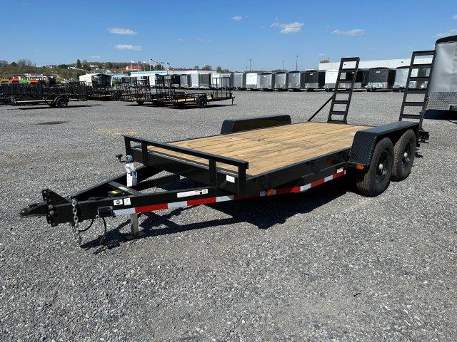 Carry-On 7 x 16 Equipment Trailer - Ladder Ramps