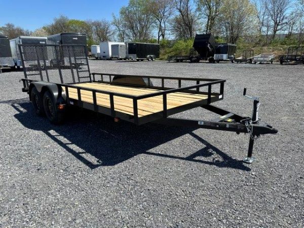 Carry-On 7 x 16 Landscape Utility Trailer - Rear Ramp Gate