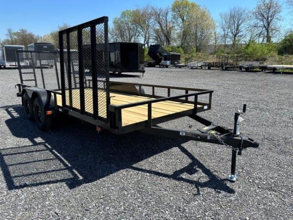 Carry-On 7 x 16 Landscape Utility Trailer - Side ATV Ramp