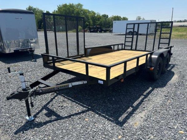 Carry-On 7 x 14 Landscape Utility Trailer - Side ATV Ramp