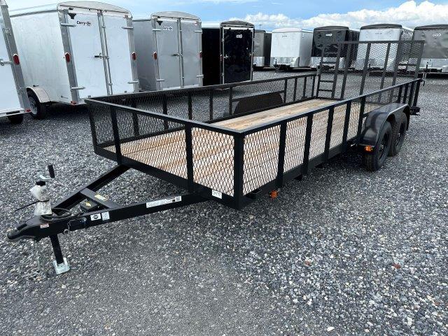 Carry-On 7 x 18 Landscape Utility Trailer - Mesh Sides