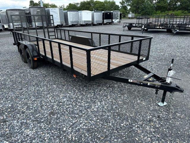 Carry-On 7 x 18 Landscape Utility Trailer - Mesh Sides