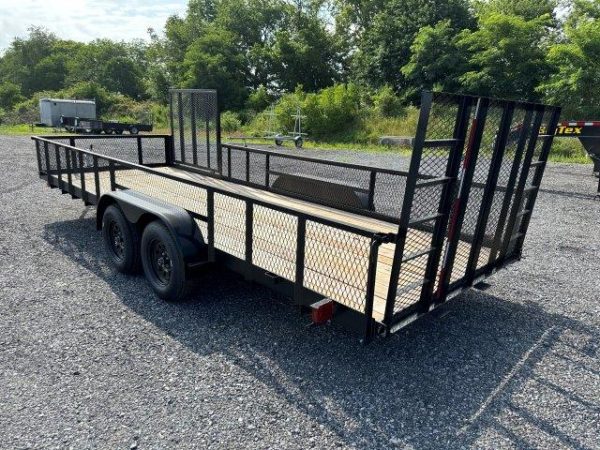 Carry-On 7 x 20 Landscape Utility Trailer - Mesh Sides & ATV Gate