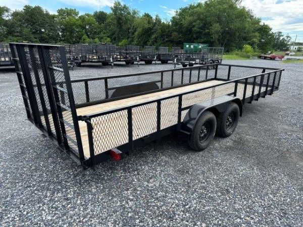 Carry-On 7 x 20 Landscape Utility Trailer - Mesh Sides