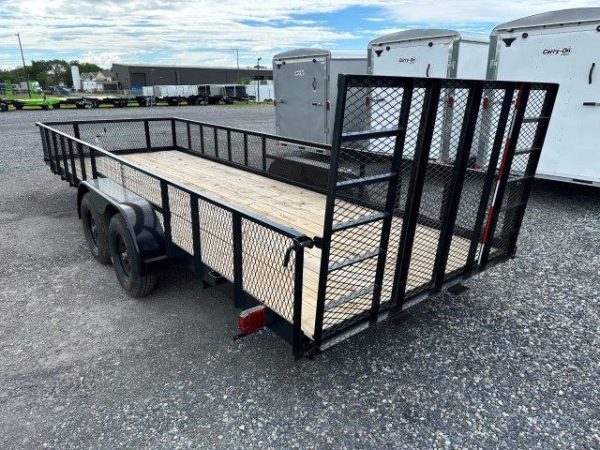 Carry-On 7 x 20 Landscape Utility Trailer - Mesh Sides