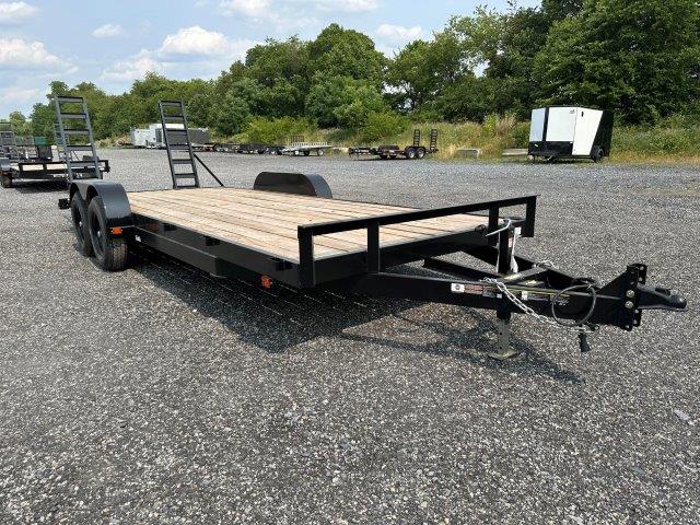 Carry-On 7 x 20 Low Profile Equipment Trailer - Ladder Ramps