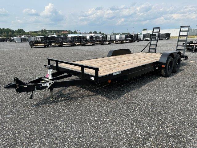 Carry-On 7 x 20 Low Profile Equipment Trailer - Ladder Ramps