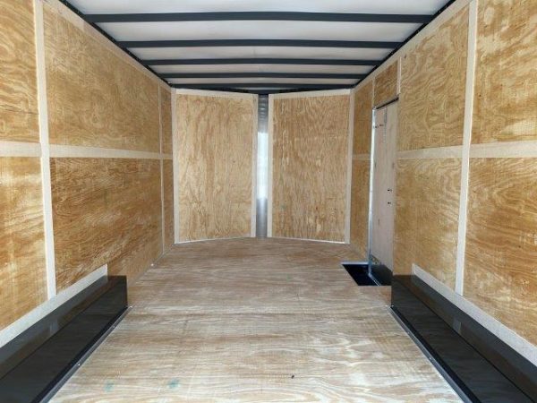 Homesteader Cargo V-Nose Trailer 8.5x18 | Barn Doors