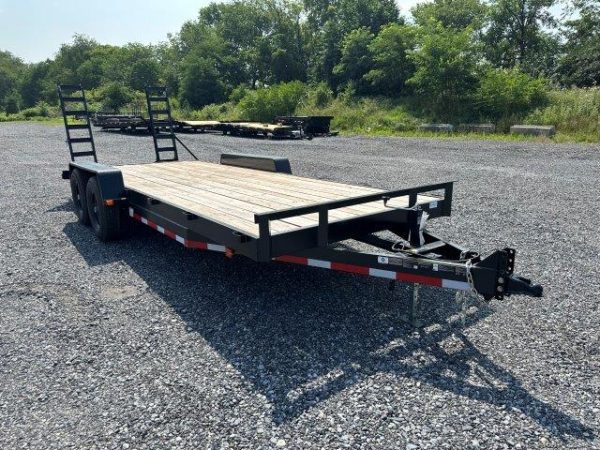 Carry-On 7 x 20 Equipment Trailer - Ladder Ramps