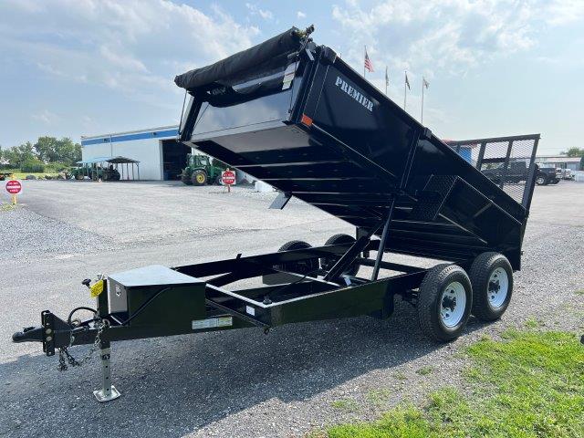 Premier 6 x 12 Low Profile Dump Trailer - Landscape Ramp