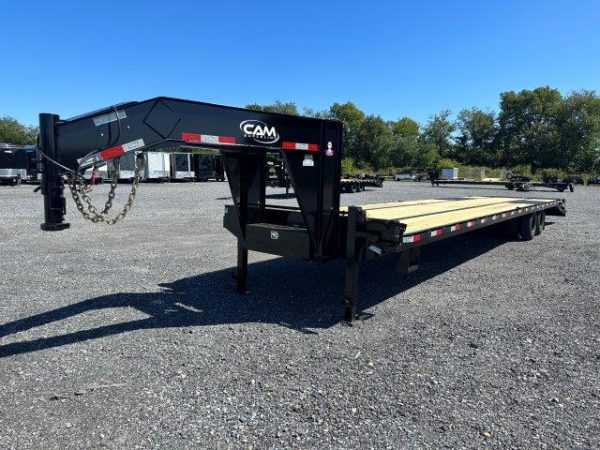 CAM Superline 8 x 40 Gooseneck Equipment Trailer - 12K Axles