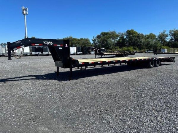 CAM Superline 8 x 40 Gooseneck Equipment Trailer - 12K Axles