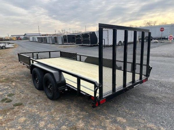 Cam Superline 7 x 16 Landscape Utility Trailer - Side ATV Ramps