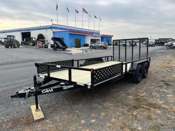 Cam Superline 7 x 16 Landscape Utility Trailer - Side ATV Ramps