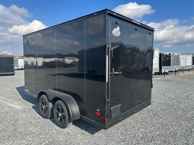 Covered Wagon 7 x 14 Enclosed Cargo Trailer - Blackout Package