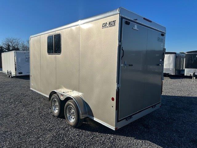 Car Mate 7 x 16 Enclosed Cargo Trailer - Sliding Windows