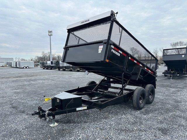 Premier 7 x 12 High Side Dump Trailer - Combo Gate & Ramps