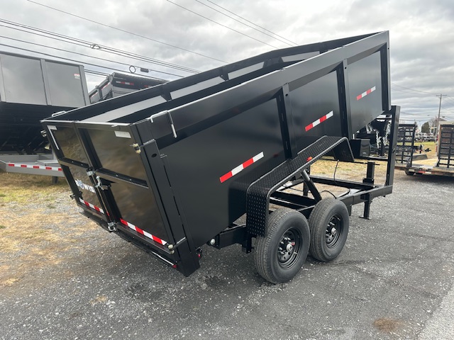 BWise 7 x 14 High Side Dump Trailer - Barn Doors