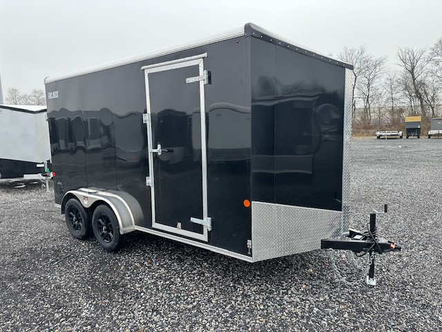 Car Mate 7 x 14 V-Nose Enclosed Cargo Trailer - Avalanche