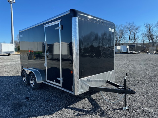 Car Mate 7 x 14 Enclosed Cargo Trailer - Aluminum Wheels