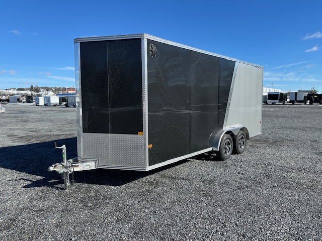 Cargo Pro 7.5 x 18 Aluminum Enclosed Trailer - Rubber Coin Floor