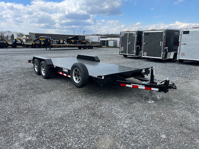 CAM Superline 7 x 20 Steel Deck Car Hauler - Aluminum Wheels