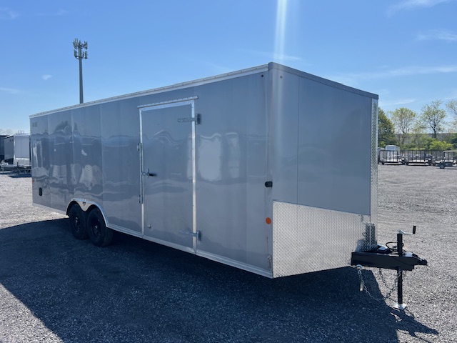 Car Mate Avalanche 8.5 x 24 V-Nose Enclosed Car Trailer - Get Out Door