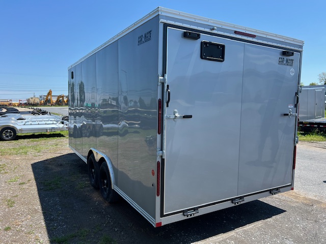 CarMate 8.5 x 18 Enclosed Car Trailer - Aluminum Wheels