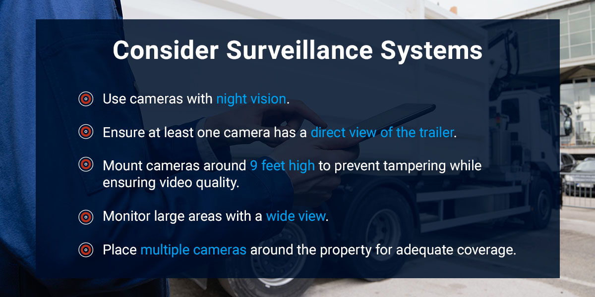 Use a surveillance system for your trailer by following these steps