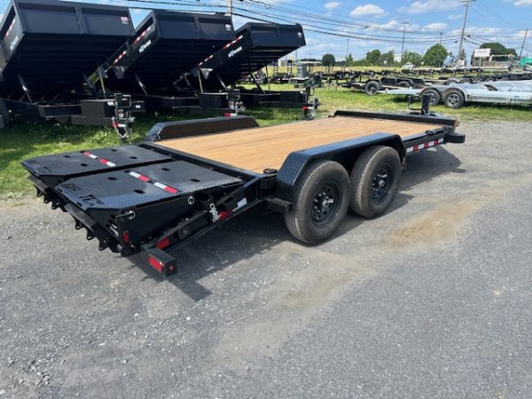 Big Tex 14EH Low Profile 7 x 16 Equipment Trailer - Mega Ramps