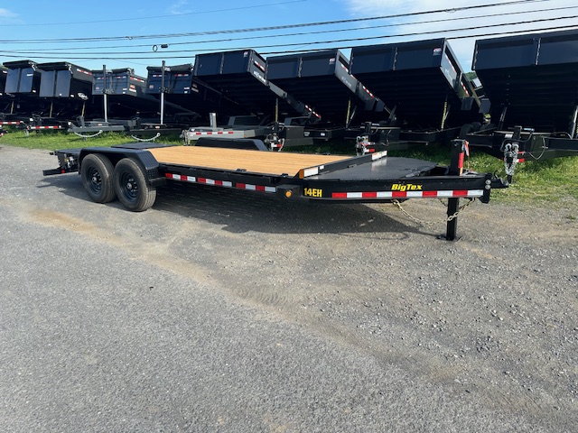 Big Tex 14EH Low Profile 7 x 18 Equipment Trailer - Mega Ramps