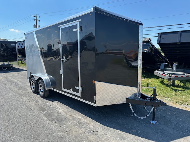 Car Mate Avalanche 7 X 16 V-nose Enclosed Cargo Trailer